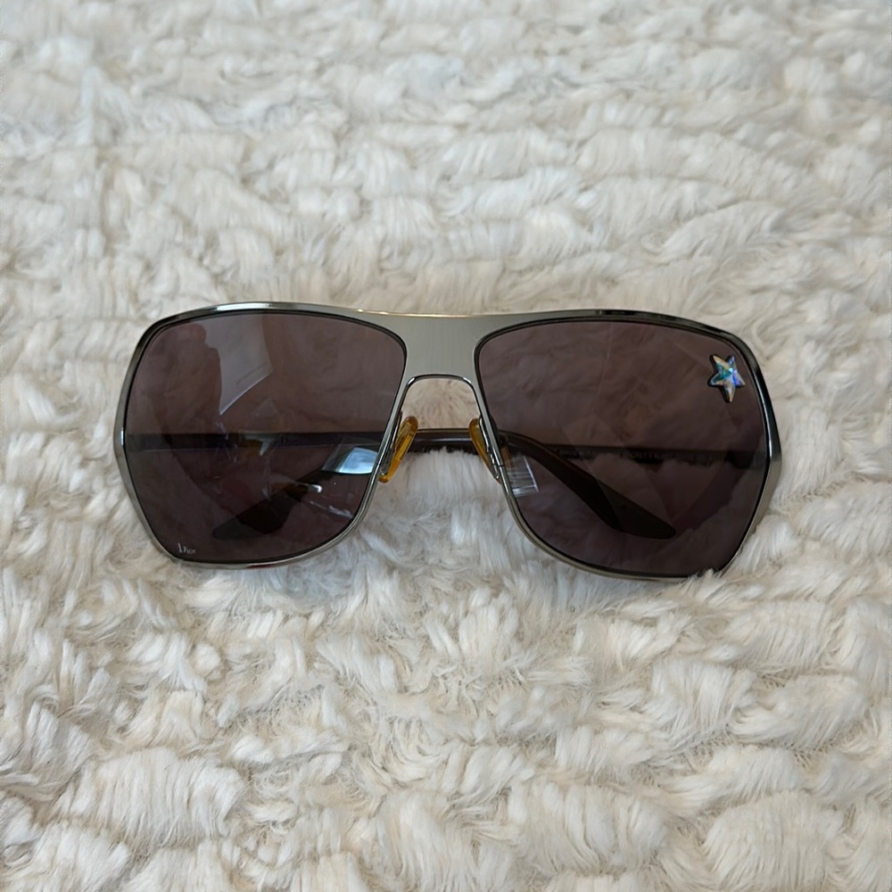 Christian Dior DiOR SECRET 1 aviator sunglasses vintage Dior shield with star